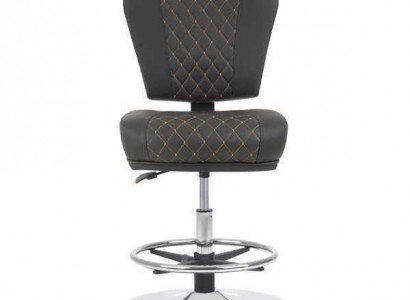 Chaise de bar élégante Tabouret de designer en métal Chaise de salle à manger Tabouret de bar Gris nouveau